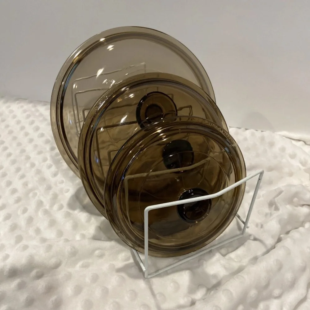 Vintage Pyrex Vision Vented Replacement Lids (3) in Smoke or Amber